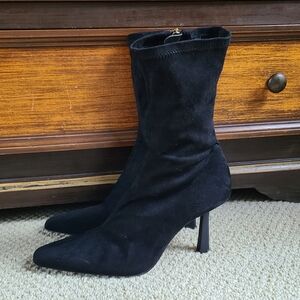 Zara Black Suede Boots
